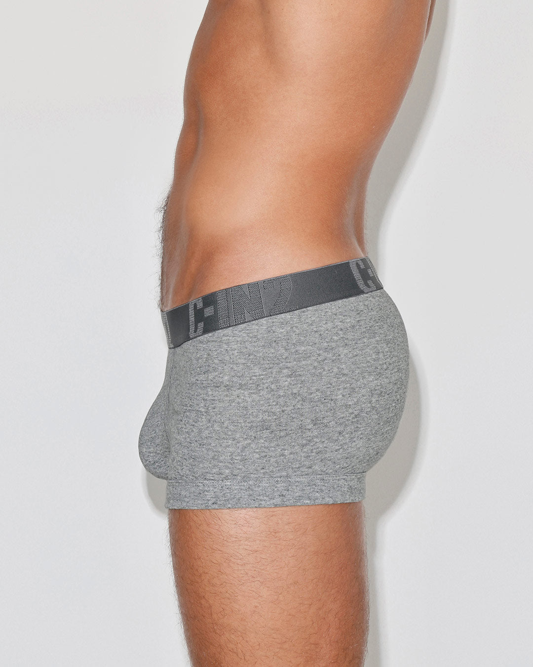 C-IN2 Core Signature Low Rise Trunk Grey in Grey Heather – men's trunks