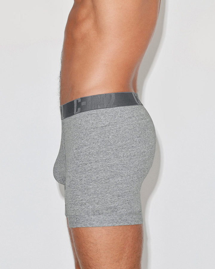 C-IN2 Core Signature Low Rise Boxer Brief Grey in Grey Heather – men's boxer briefs