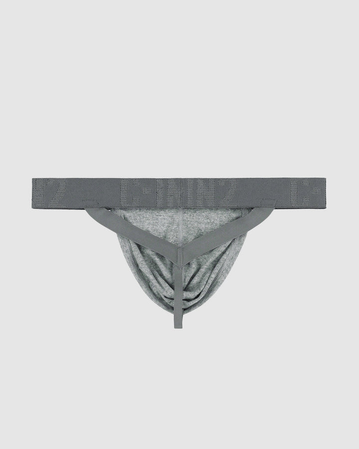C-IN2 Core Signature Y Back Thong Grey in Grey Heather – men's thongs