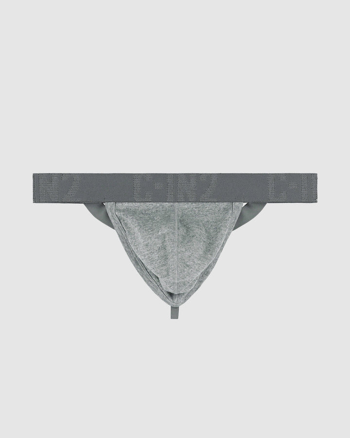 C-IN2 Core Signature Y Back Thong Grey in Grey Heather – men's thongs