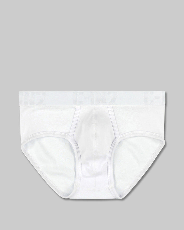 C-IN2 Core Signature Low Rise Brief in White – men's briefs