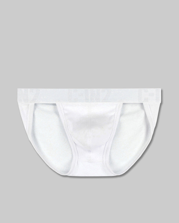 C-IN2 Core Signature Dash Brief in White – men's briefs