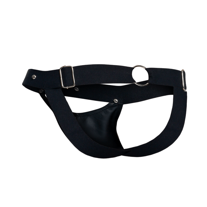 MALEBASICS DNGEON Mesh Jockstrap | Black Perforated Designer Underwear