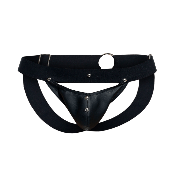 MALEBASICS DNGEON Mesh Jockstrap | Black Perforated Designer Underwear
