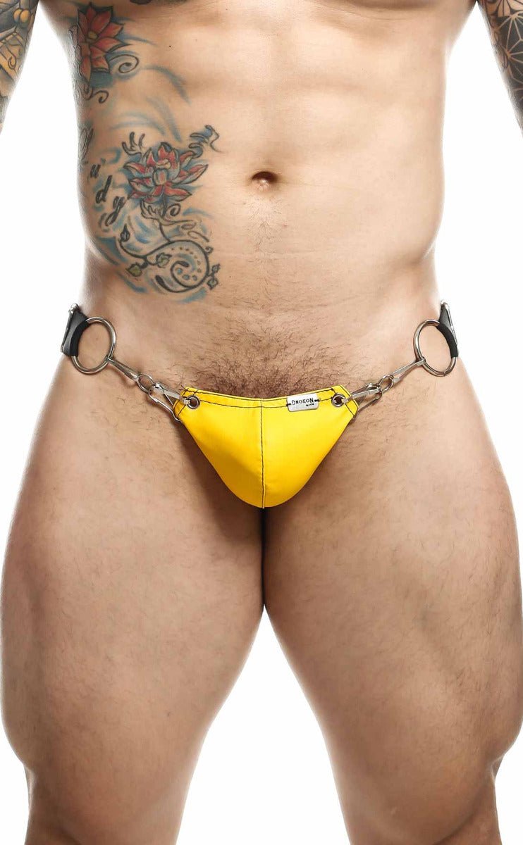 MaleBasics DNGEON Snap Jockstrap | Black O-Ring Designer Underwear