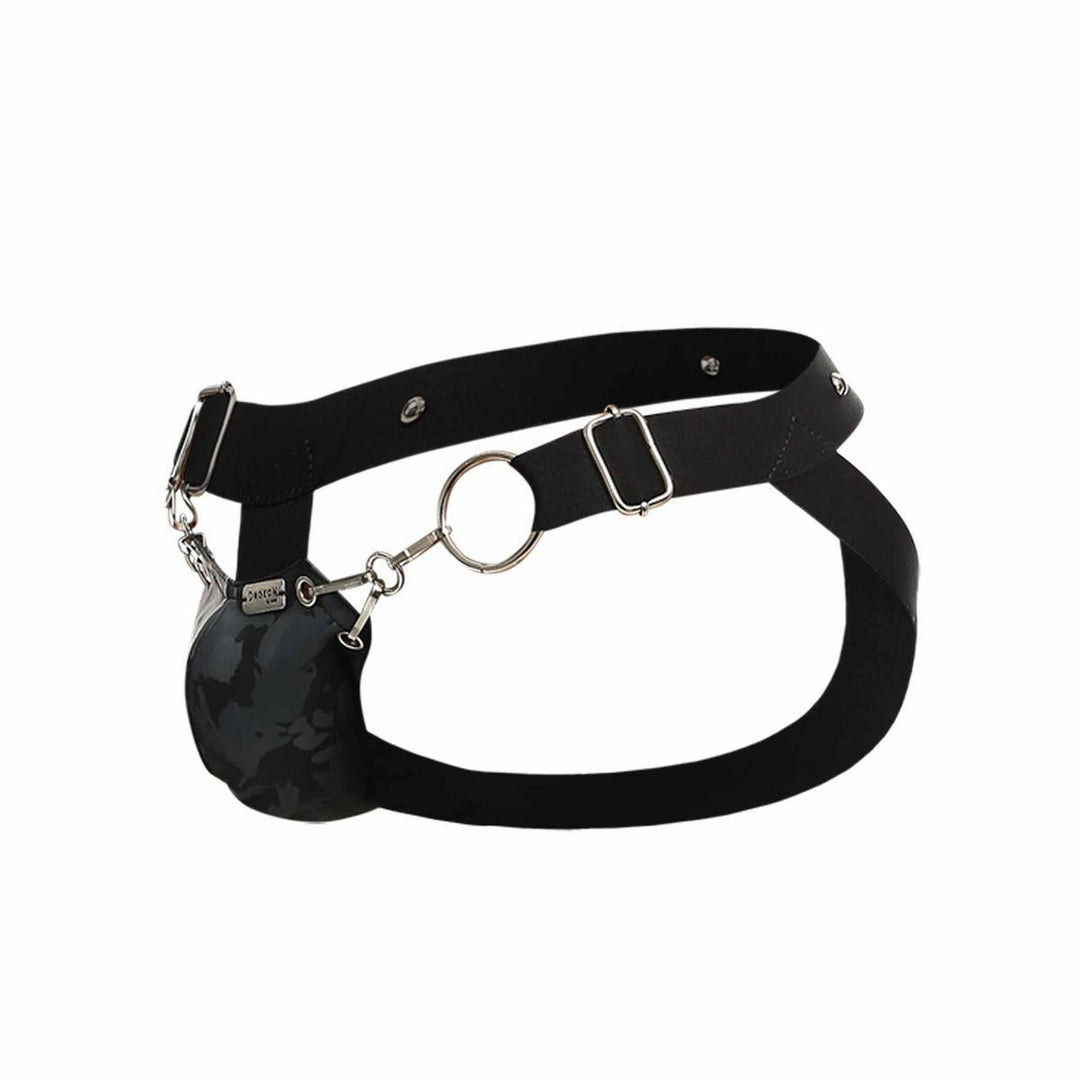 MaleBasics DNGEON Snap Jockstrap | Black O-Ring Designer Underwear