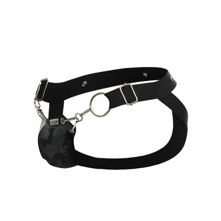 MaleBasics DNGEON Snap Jockstrap | Black O-Ring Designer Underwear
