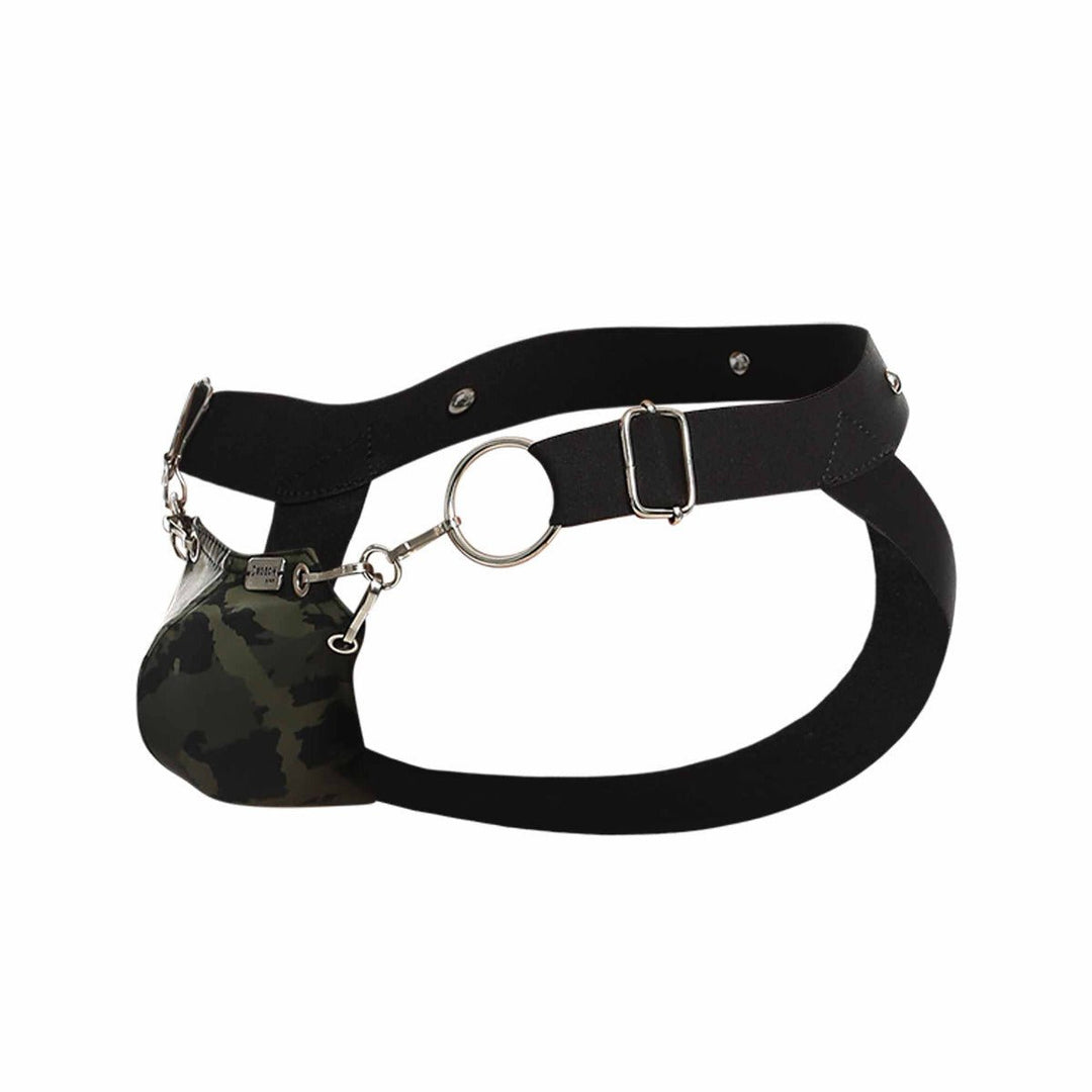 MaleBasics DNGEON Snap Jockstrap | Black O-Ring Designer Underwear