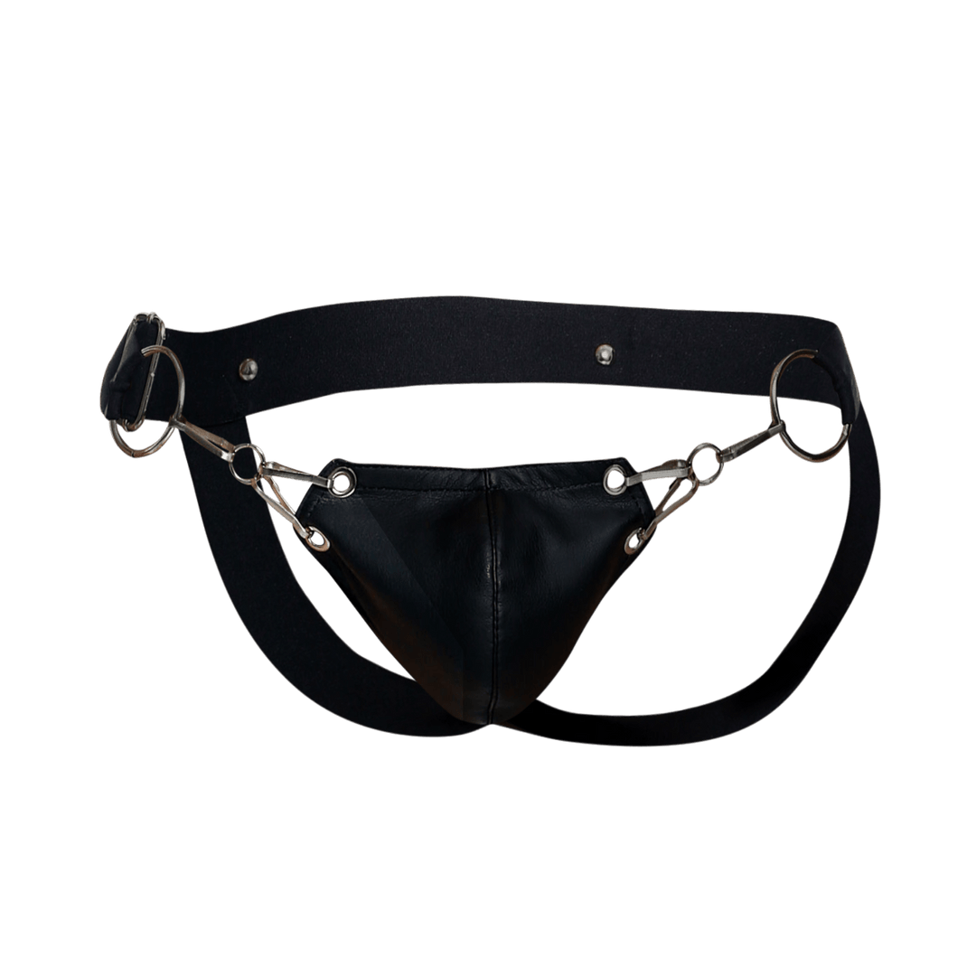 MaleBasics DNGEON Snap Jockstrap | Black O-Ring Designer Underwear