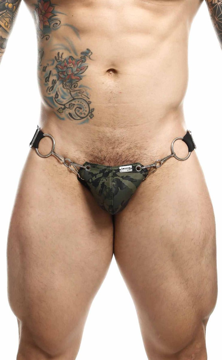 MaleBasics DNGEON Snap Jockstrap | Black O-Ring Designer Underwear