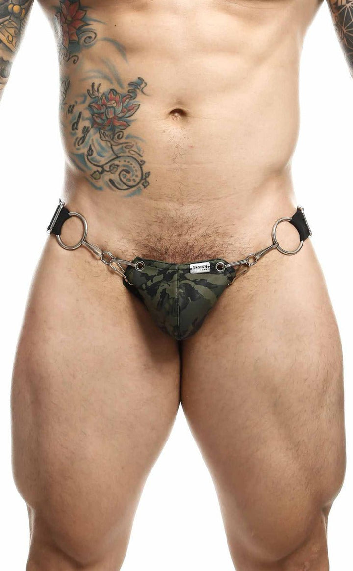 MaleBasics DNGEON Snap Jockstrap | Black O-Ring Designer Underwear