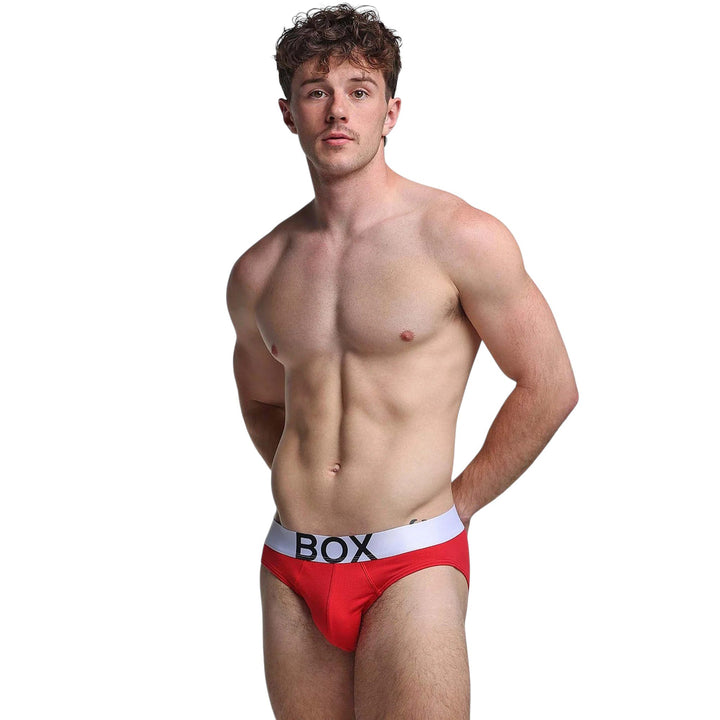 Box Menswear Men's Red Briefs