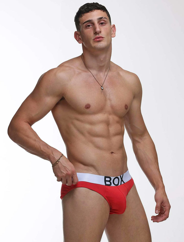 Box Menswear Men's Red Briefs