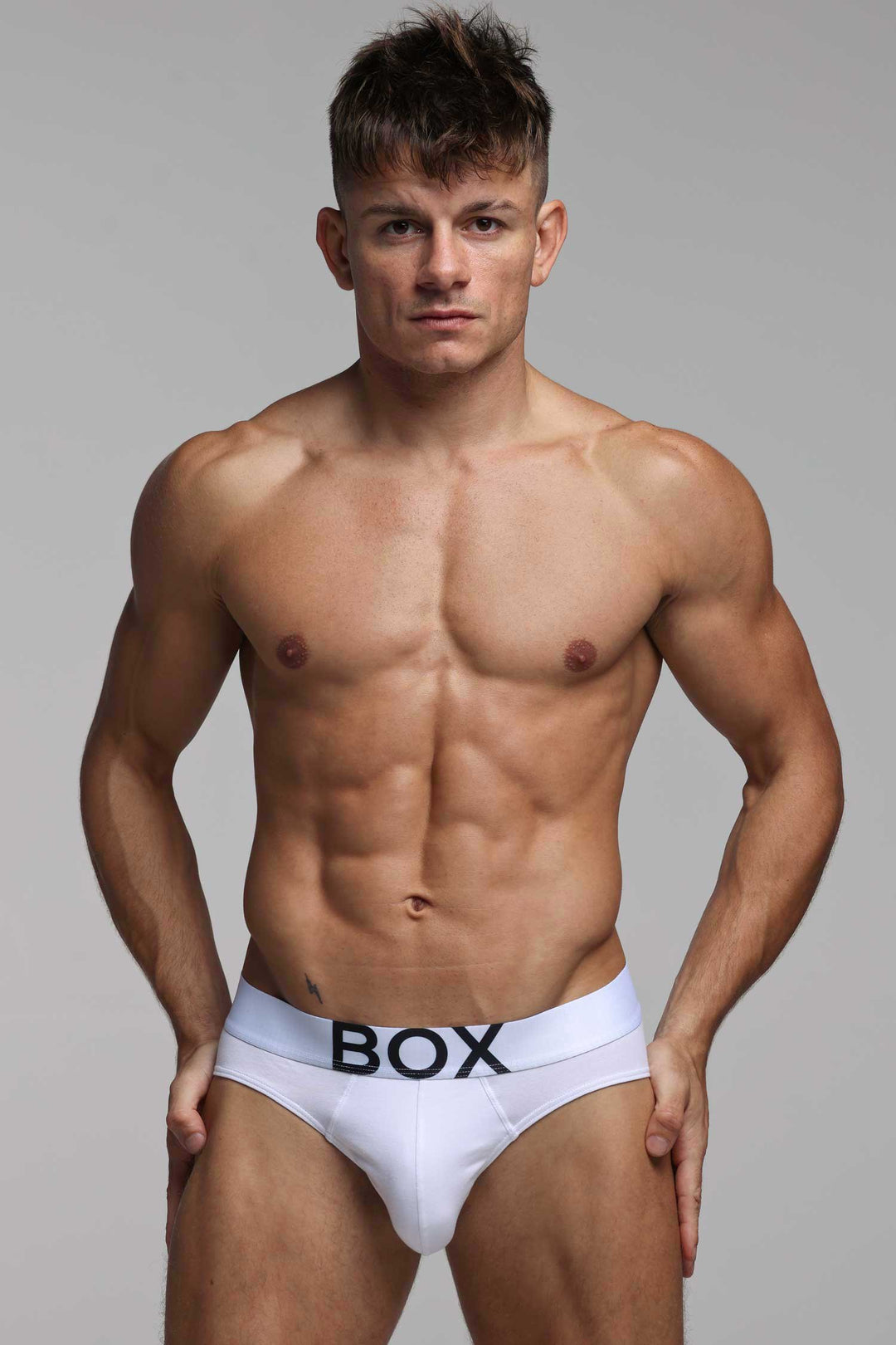 Box Menswear Men's White Briefs