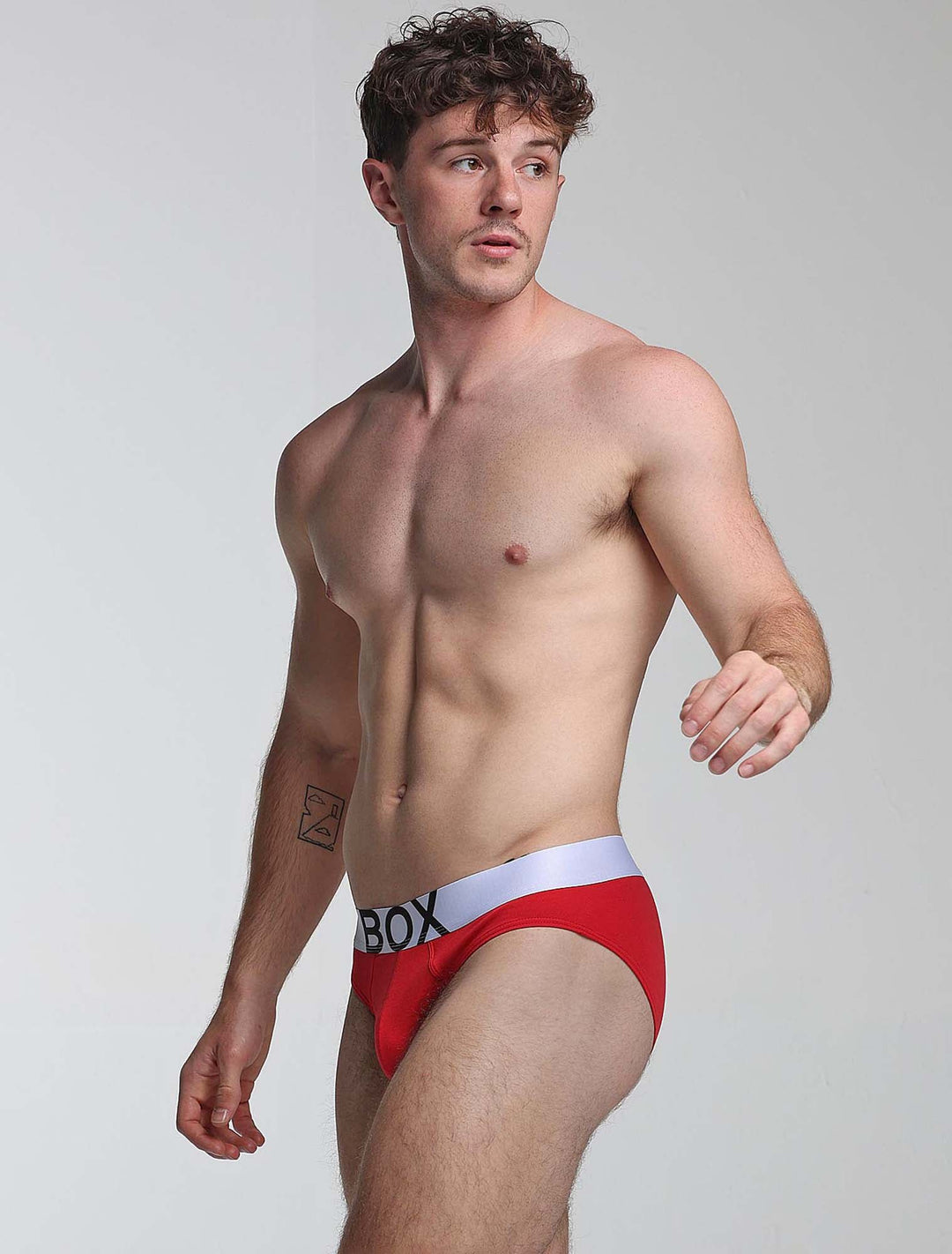 Box Menswear Men's Red Briefs