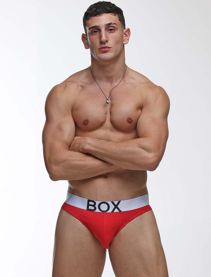 Box Menswear Men's Red Briefs
