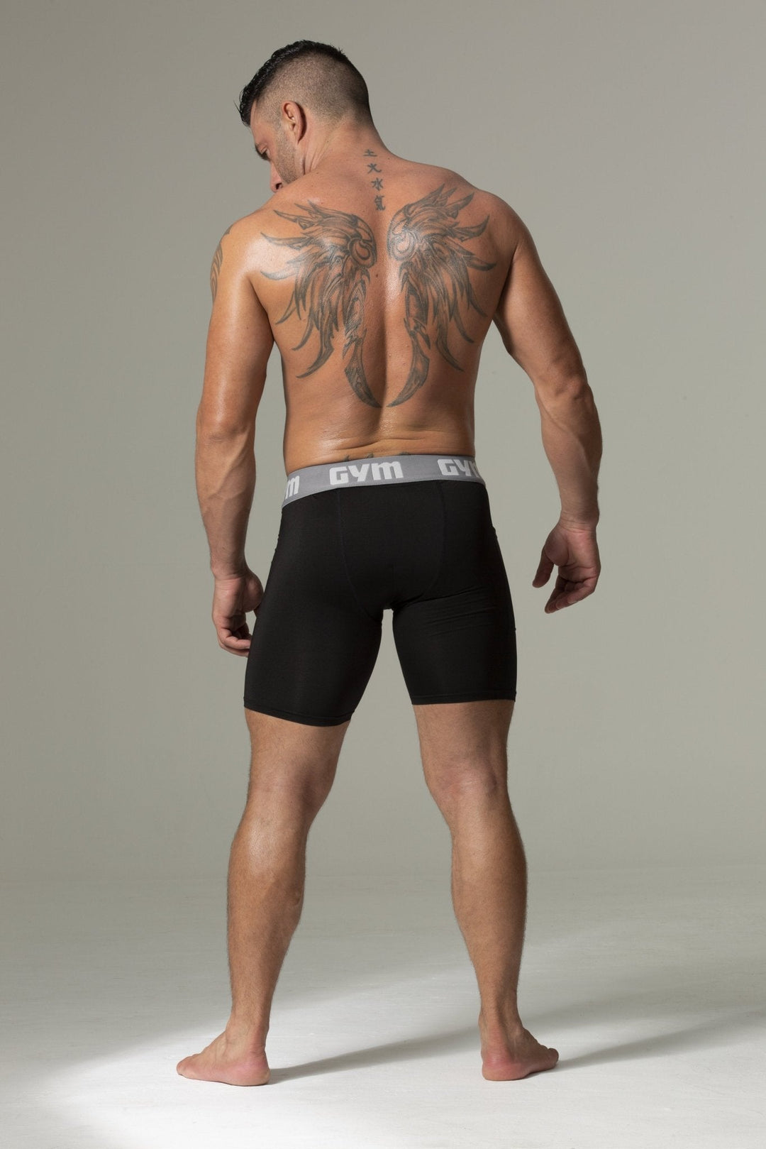 GYM Men's Performance Compression Shorts with Phone Pocket
