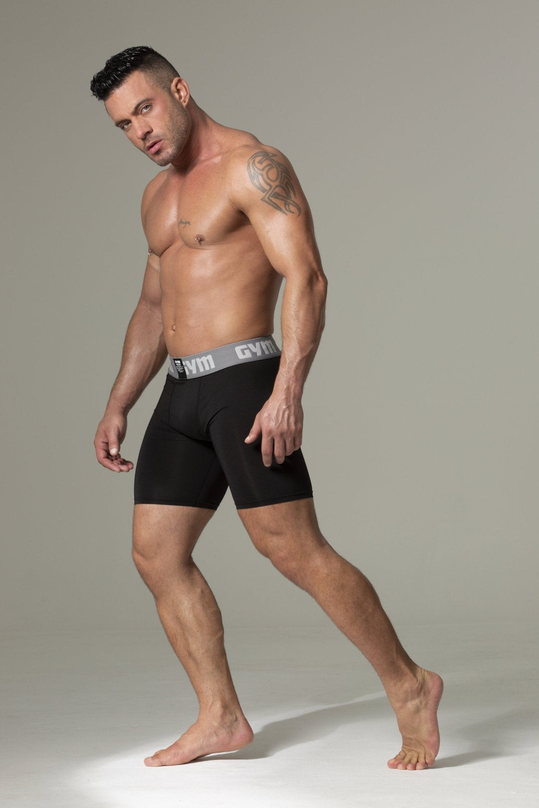 GYM Men's Performance Compression Shorts with Phone Pocket