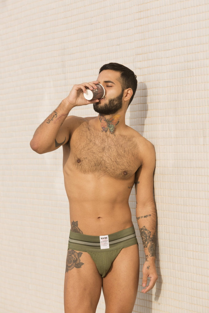 GYM Old School 2.0 Jockstrap - Men's Athletic Supporter with 3" Wide Waistband