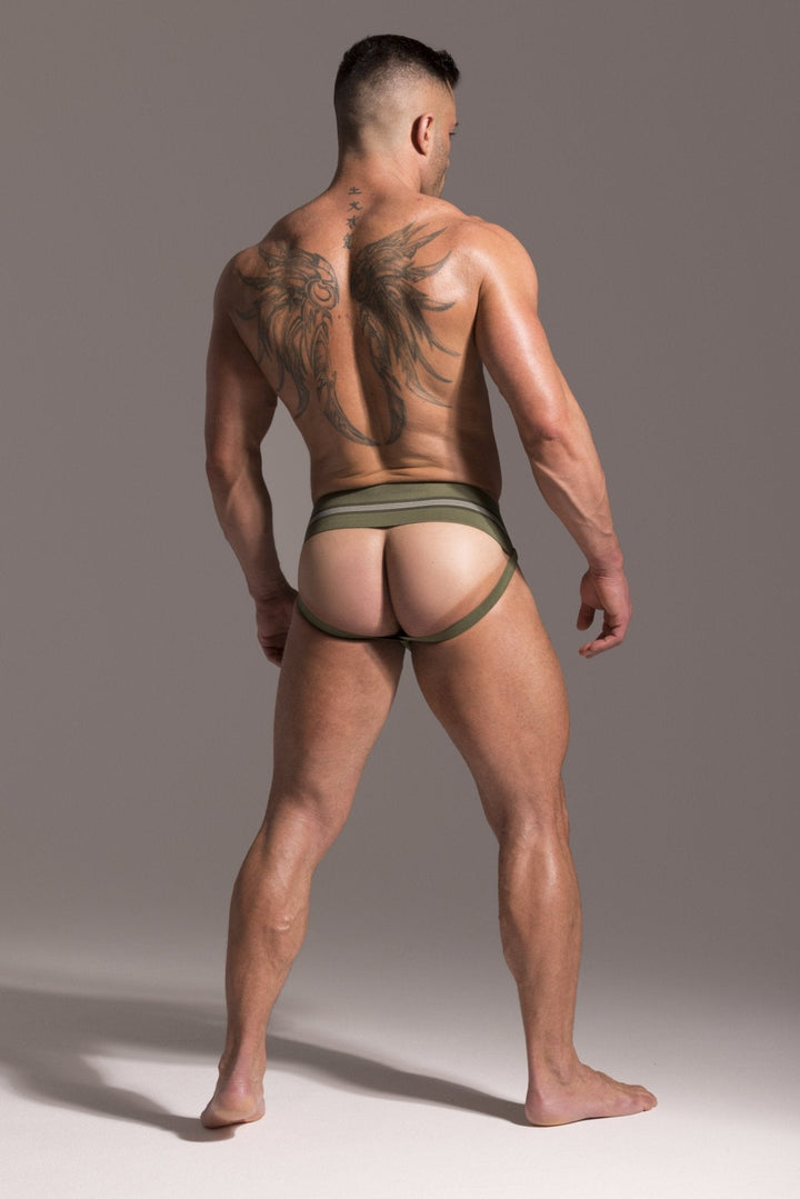 GYM Old School 2.0 Jockstrap - Men's Athletic Supporter with 3" Wide Waistband