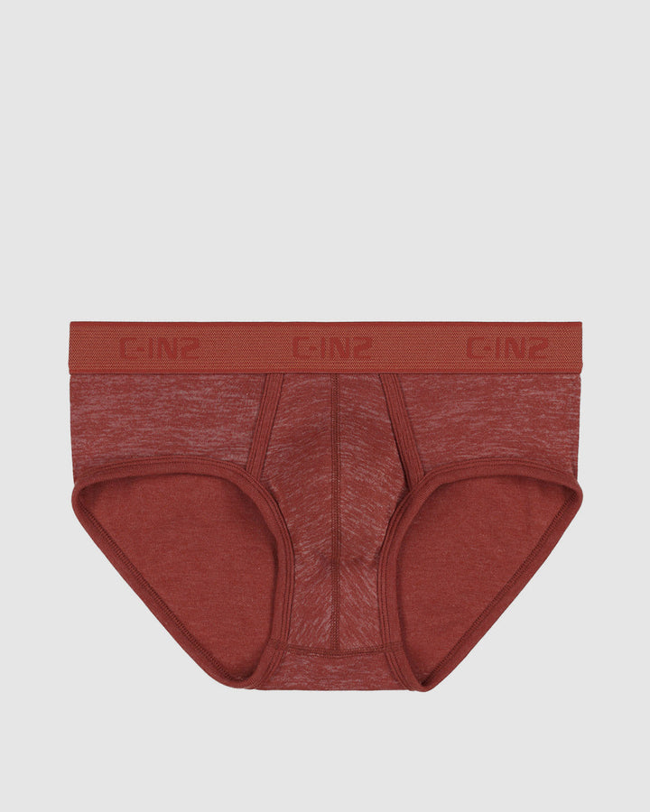 C-IN2 Hand Me Down Mid Rise Brief Persimmon Red in Hand Me Down Persimmon Red – men's briefs