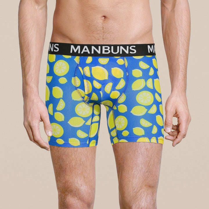 Manbuns Lemon Boxer Brief Underwear