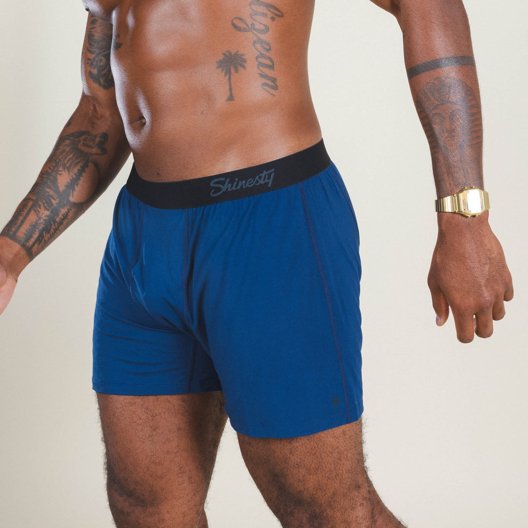 Shinesty "The Big Blue" Classic Navy Loose-Fit Boxers