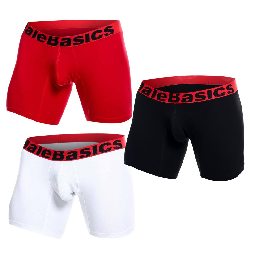 MaleBasics 3-Pack Boxer Brief Multi – Everyday Comfort Men's Underwear Bundle