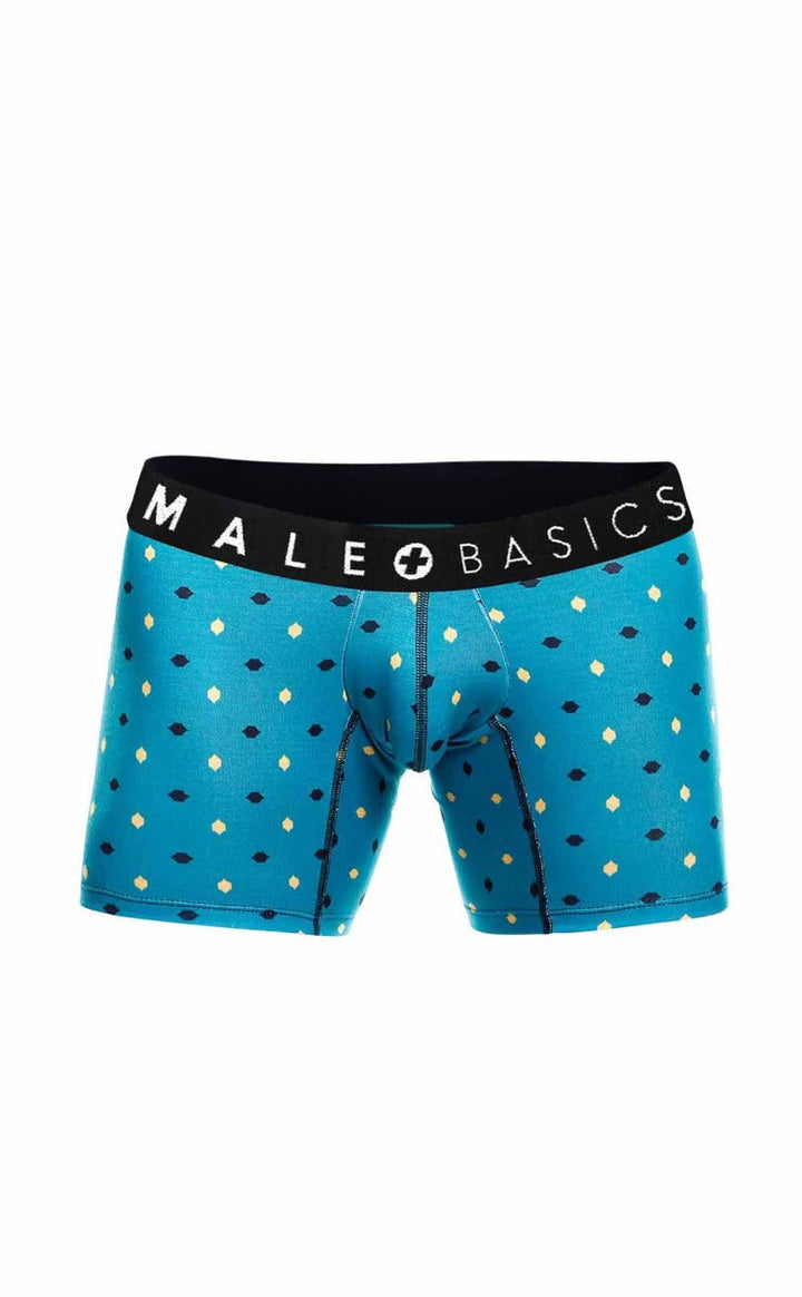 MaleBasics 3-Pack Boxer Briefs – Stache Print Stretch Viscose Underwear