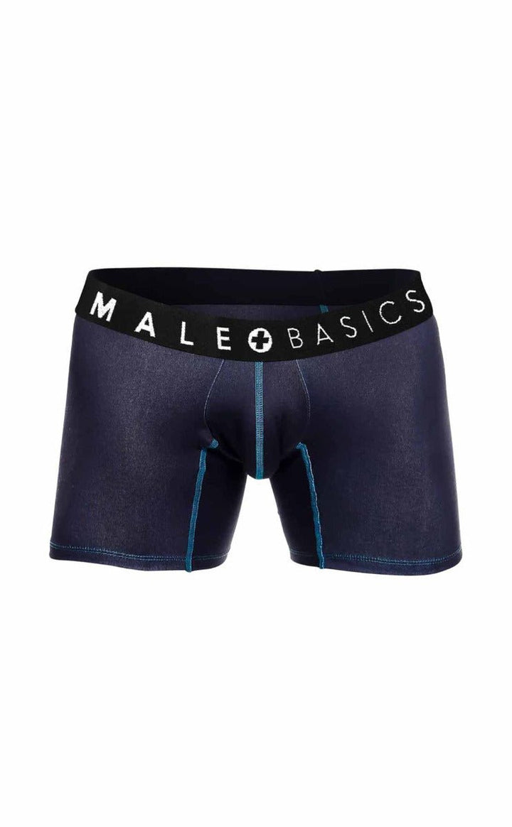 MaleBasics 3-Pack Boxer Briefs – Stache Print Stretch Viscose Underwear