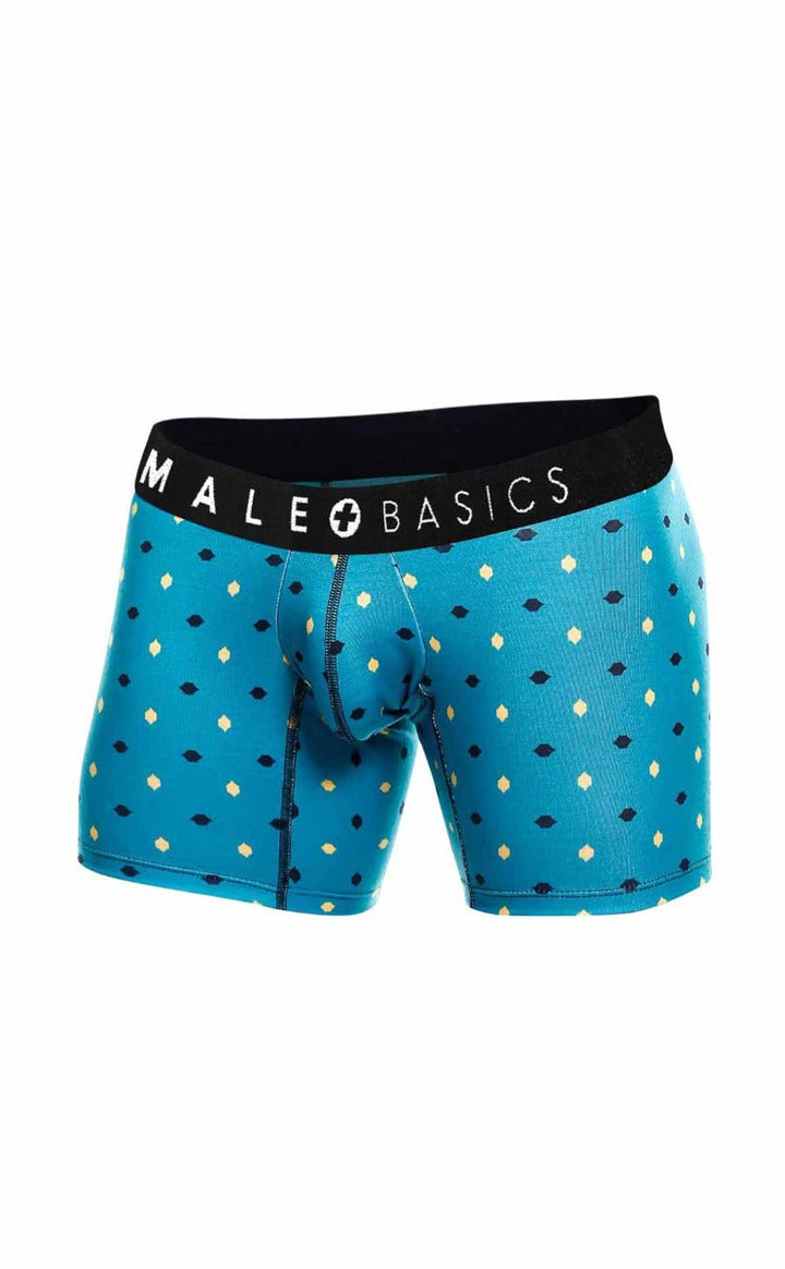 MaleBasics 3-Pack Boxer Briefs – Stache Print Stretch Viscose Underwear