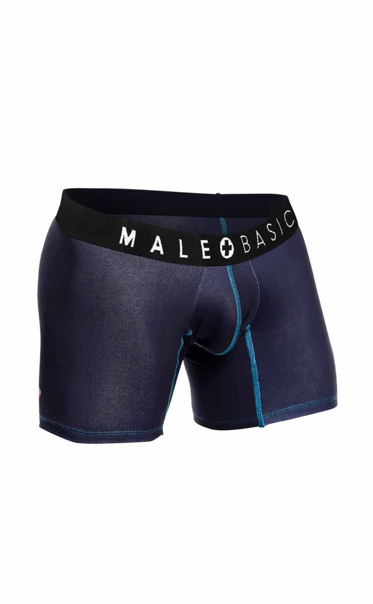 MaleBasics 3-Pack Boxer Briefs – Stache Print Stretch Viscose Underwear