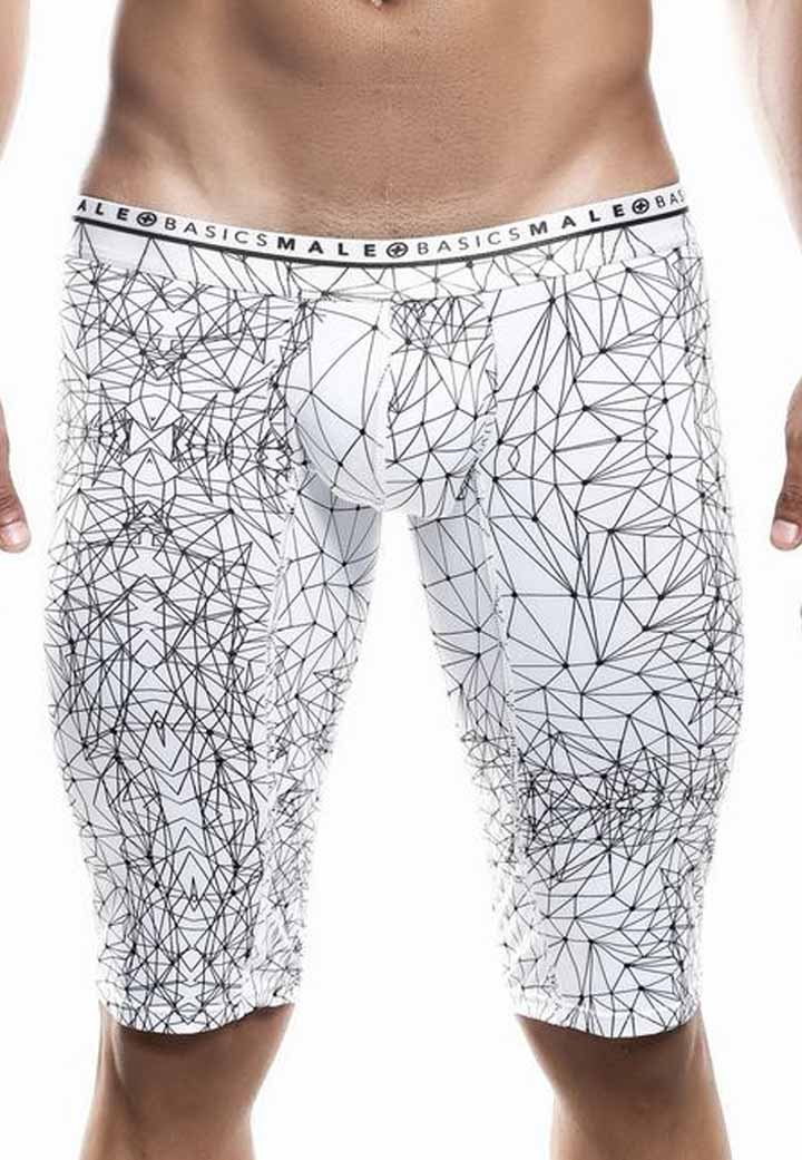 MaleBasics Santorini Edition Boxer Briefs - Blue & White Mosaic Anti-Chafe Underwear