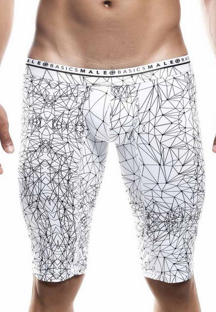 MaleBasics Santorini Edition Boxer Briefs - Blue & White Mosaic Anti-Chafe Underwear