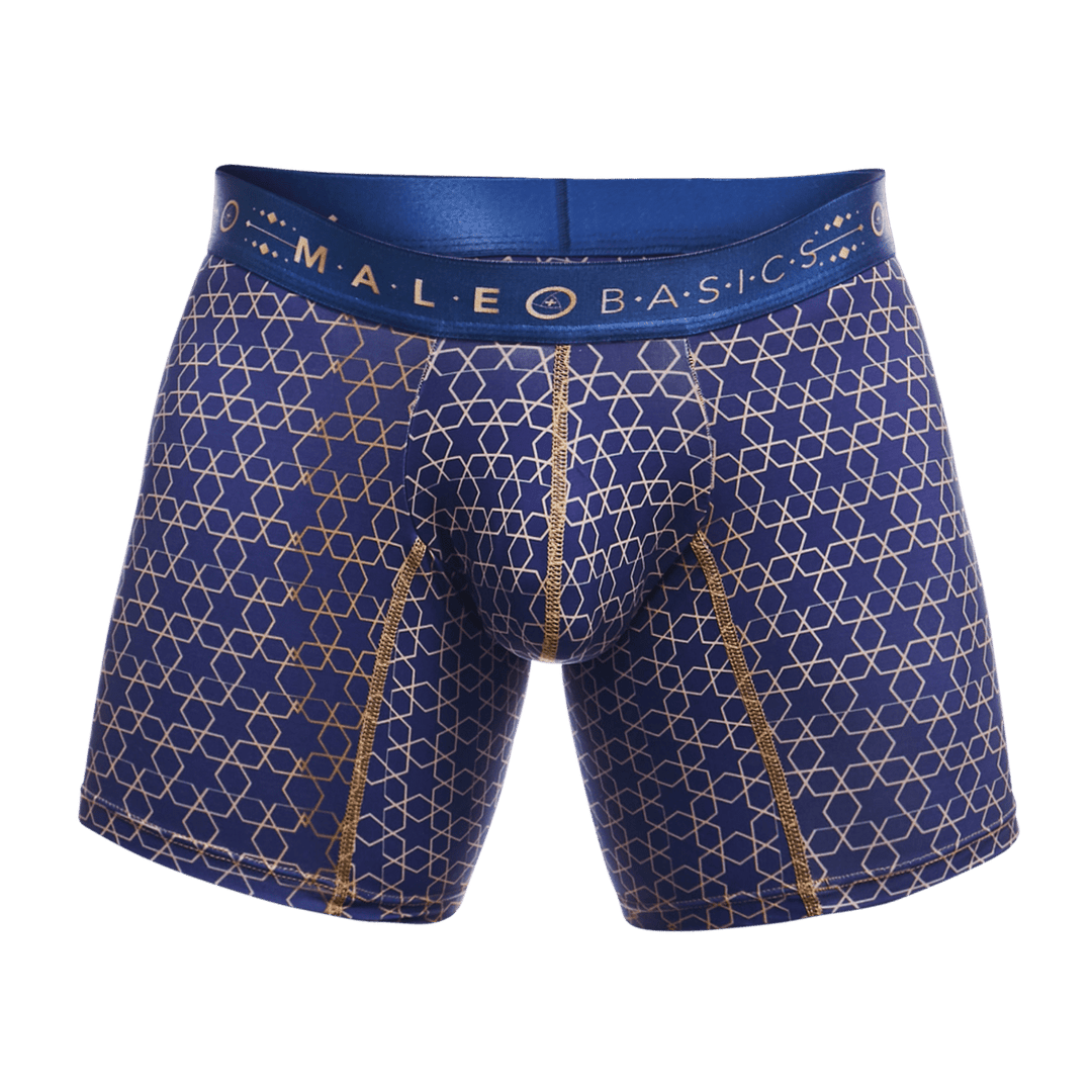 MaleBasics Men's Hipster Boxer Briefs – Low-Rise Mid-Thigh Supportive Underwear
