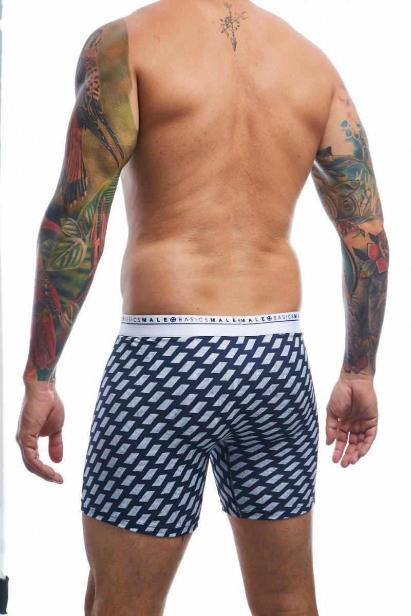 Malebasics Men's Formula 1 Racer Boxer Brief – Sporty Stretch Performance Underwear