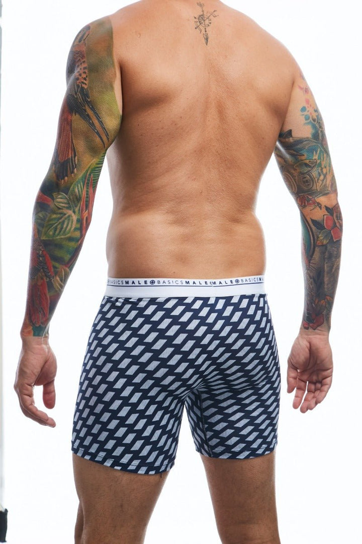 Malebasics Men's Formula 1 Racer Boxer Brief – Sporty Stretch Performance Underwear