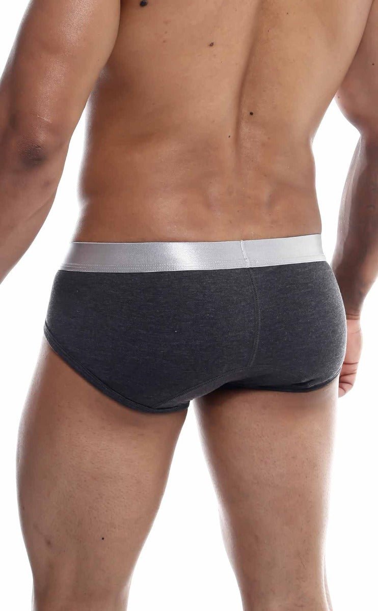MaleBasics Brief Pima | Premium Charcoal Low-Rise Brief