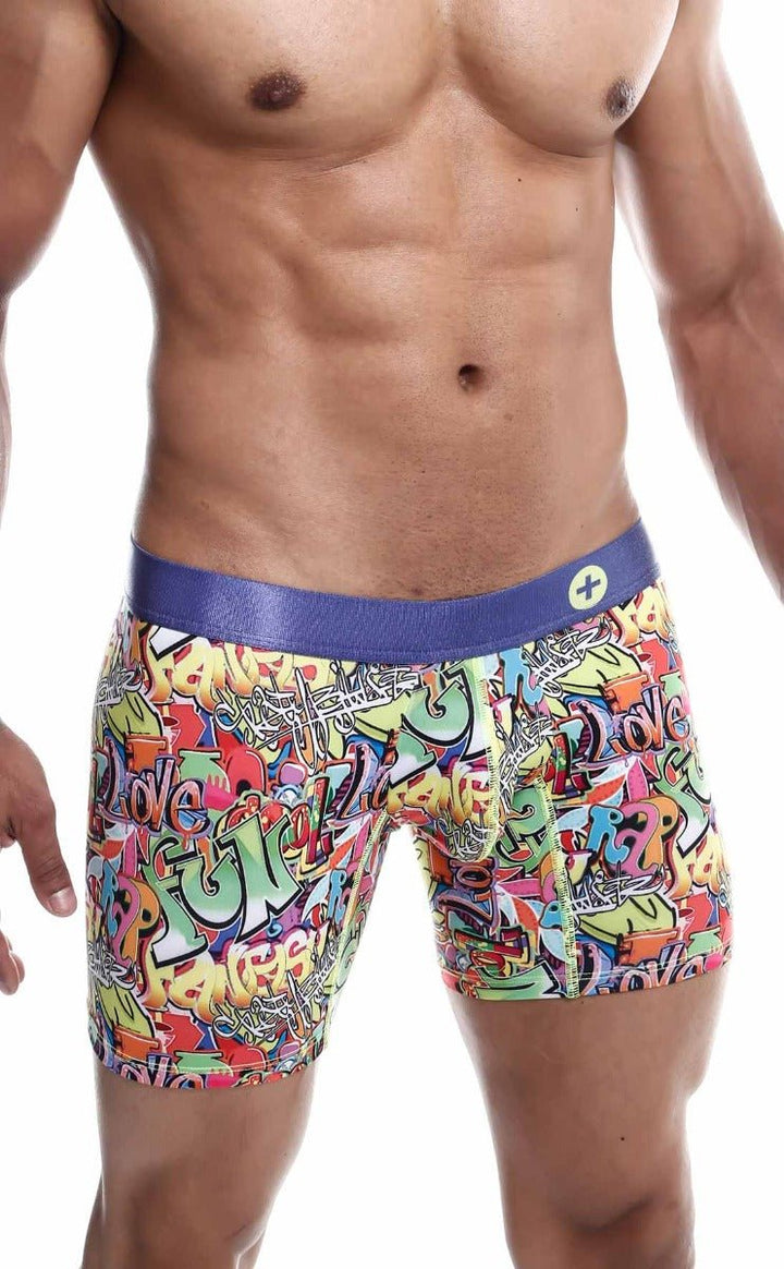 MaleBasics Men's Hipster Boxer Brief Comics – Low Rise Comic Print Underwear for Men