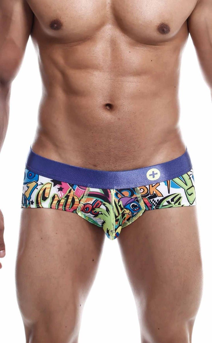 MaleBasics Hipster Brief Comics – Low-Rise Mid-Thigh Men’s Designer Underwear