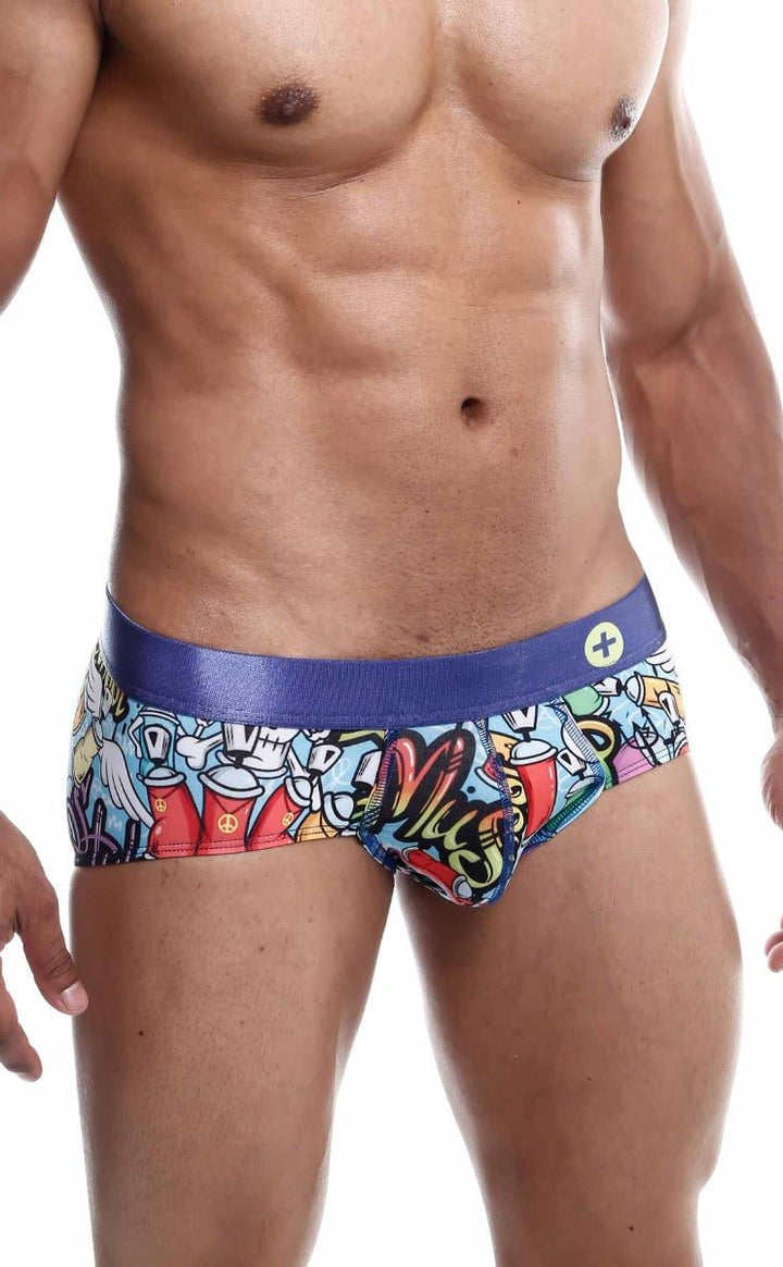 MaleBasics Hipster Brief Comics – Low-Rise Mid-Thigh Men’s Designer Underwear