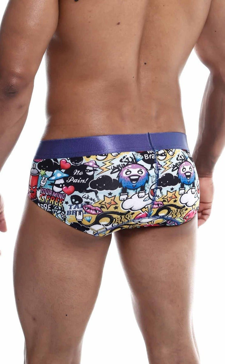 MaleBasics Hipster Brief Comics – Low-Rise Mid-Thigh Men’s Designer Underwear