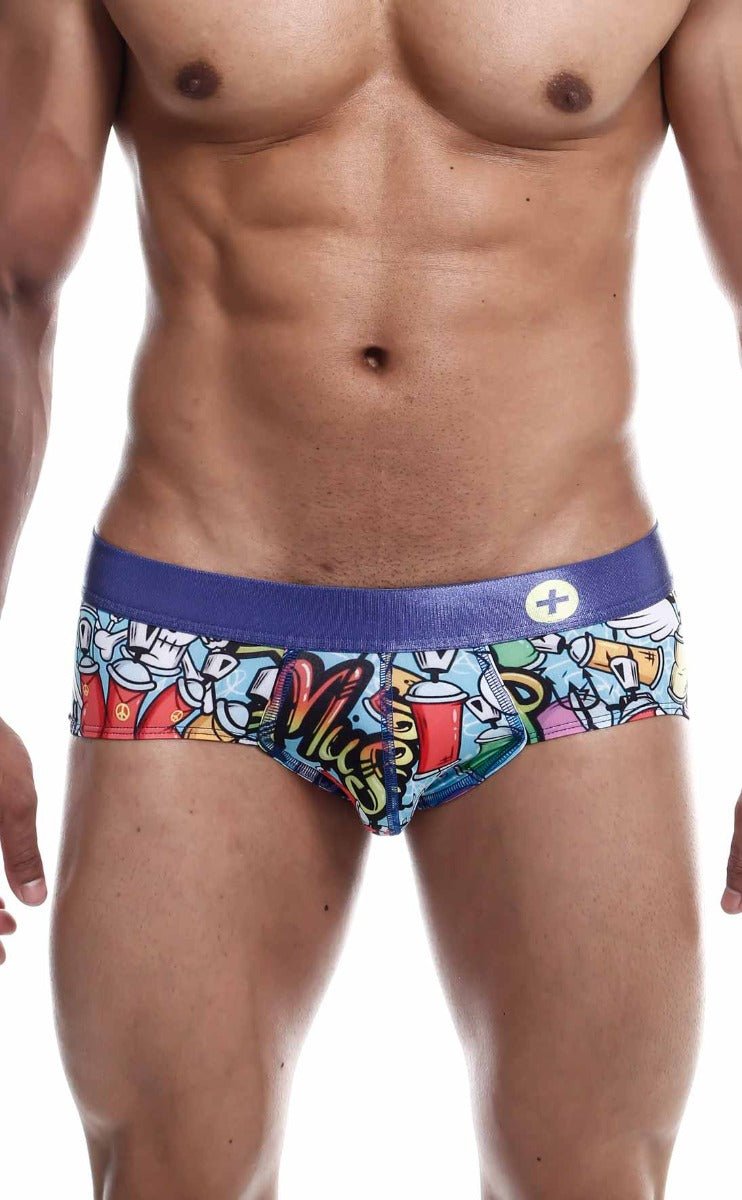MaleBasics Hipster Brief Comics – Low-Rise Mid-Thigh Men’s Designer Underwear