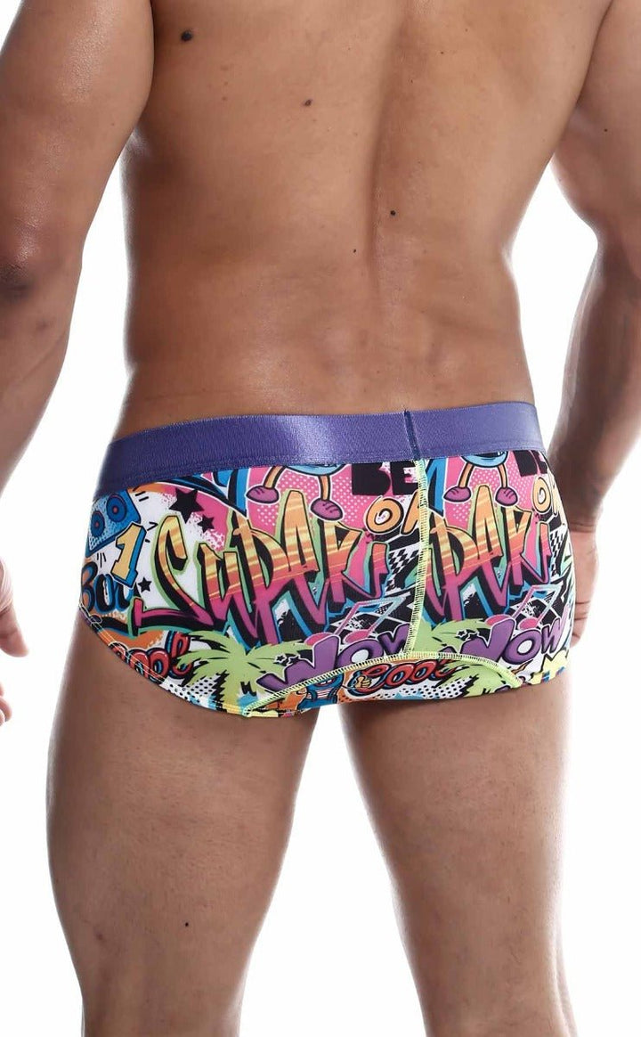 MaleBasics Hipster Brief Comics – Low-Rise Mid-Thigh Men’s Designer Underwear