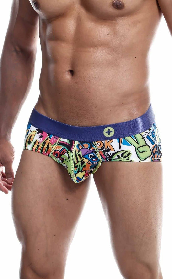 MaleBasics Hipster Brief Comics – Low-Rise Mid-Thigh Men’s Designer Underwear
