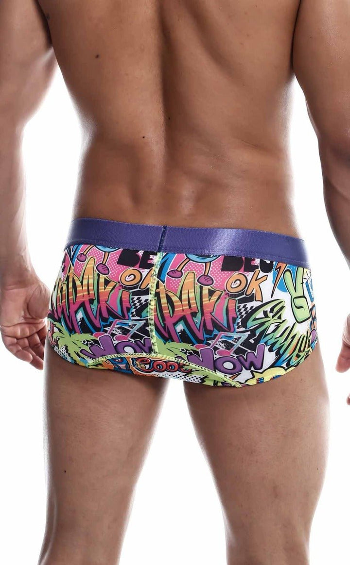 MaleBasics Hipster Brief Comics – Low-Rise Mid-Thigh Men’s Designer Underwear