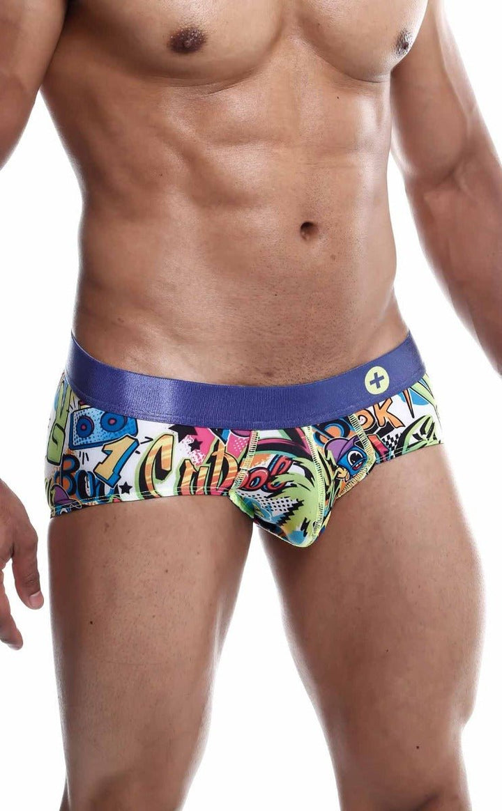 MaleBasics Hipster Brief Comics – Low-Rise Mid-Thigh Men’s Designer Underwear