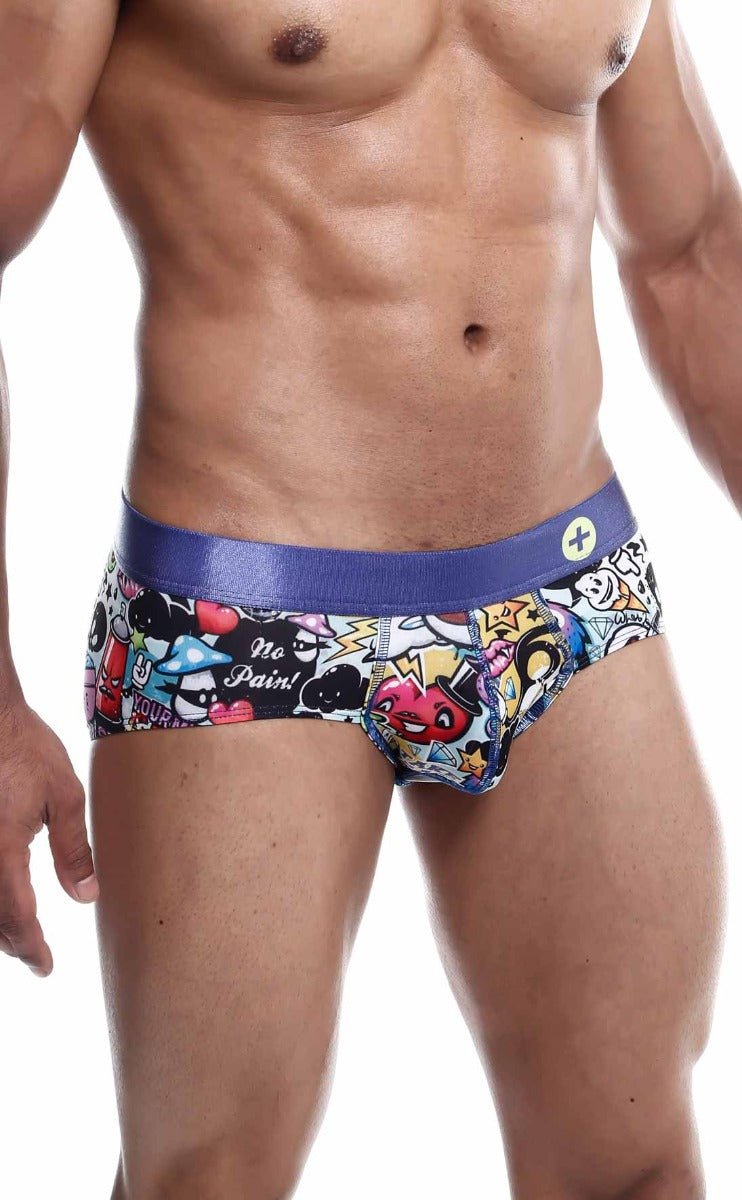 MaleBasics Hipster Brief Comics – Low-Rise Mid-Thigh Men’s Designer Underwear