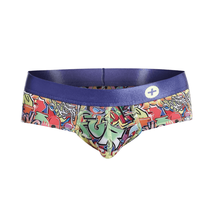 MaleBasics Hipster Brief Comics – Low-Rise Mid-Thigh Men’s Designer Underwear