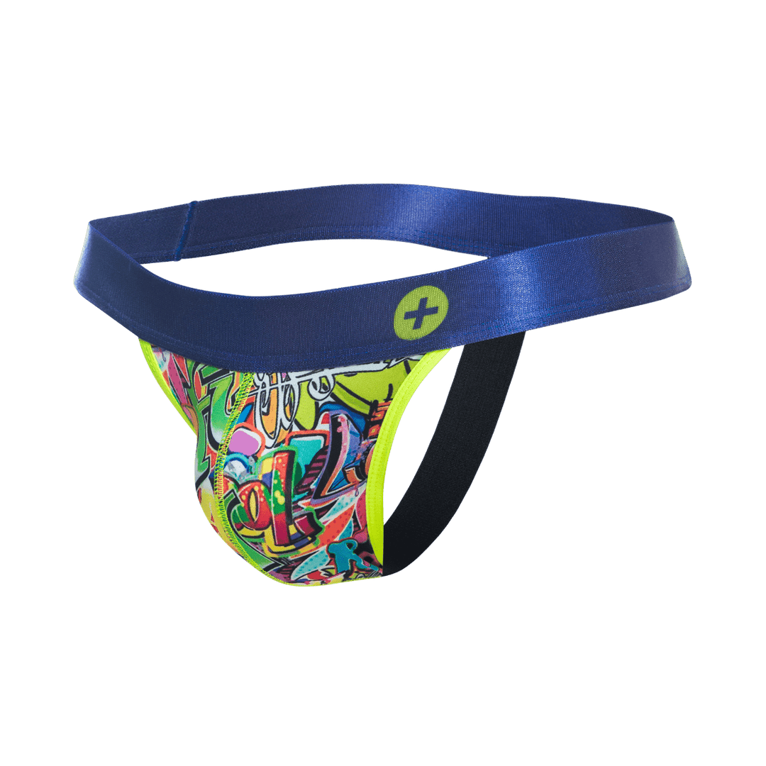 MaleBasics Hipster Jockstrap Comics – Low-Cut Microfiber Men's Athletic Supporter